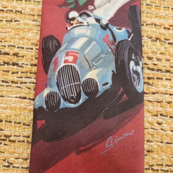 VINTAGE Ralph Marlin "Race Driver" Tie - Picture 5 of 8